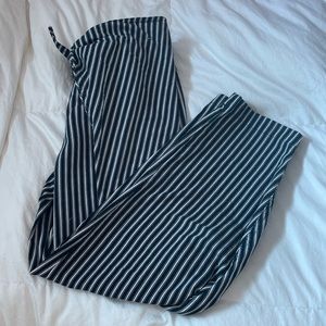 UO black and white striped pants